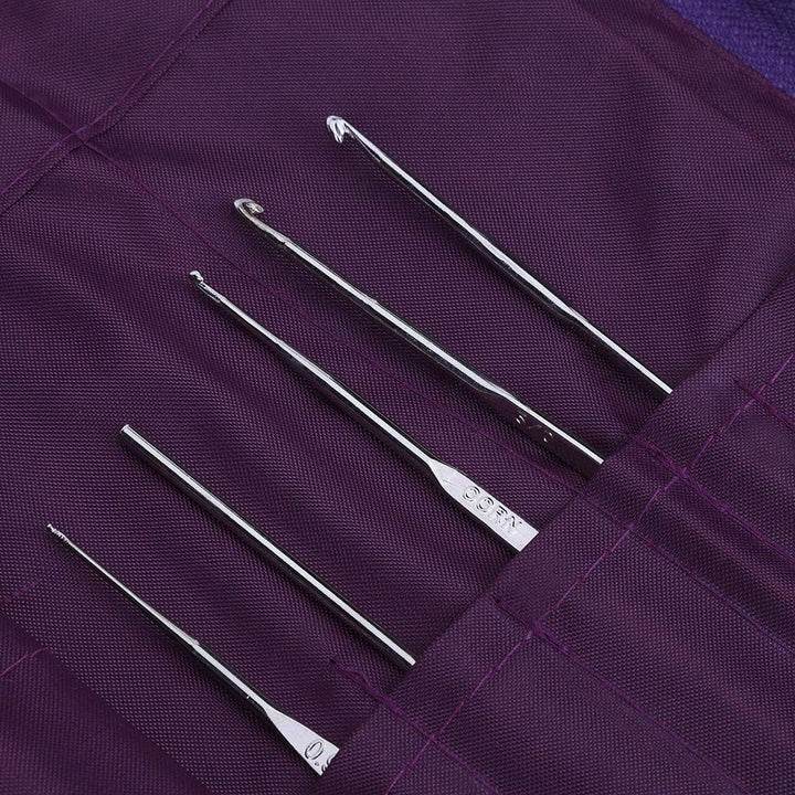 Rundstricknadeln Set, Edelstahl Stricknadeln langen und kurz Häkelnadel Set mit Strickzubehör Austau