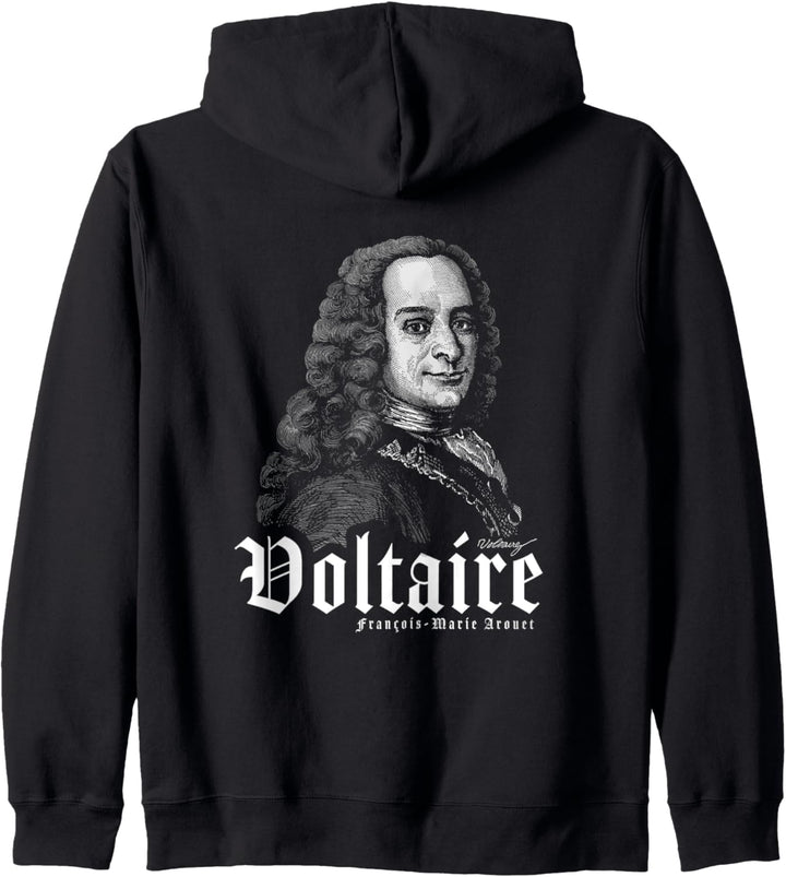 Voltaire Philosoph Aufklärung Humanismus Philosophie Kapuzenjacke