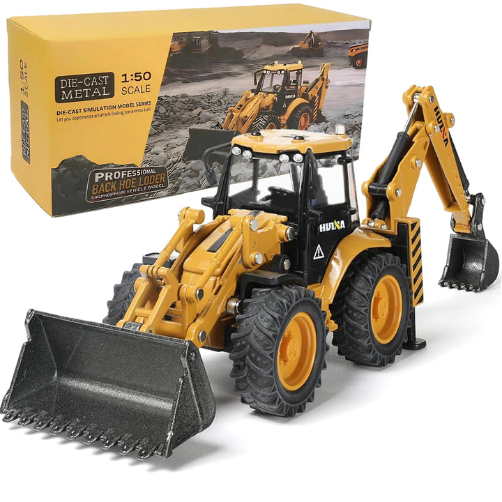 Bagger Kinder Spielzeug, 1/50 Metallfahrzeug Modell Traktorsammlungen Bulldozer und Excavator Deko M