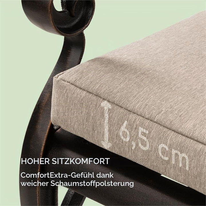 blumfeldt Pozzilli CU Sitzbank-Polsterung - Bezug: 100% Polyester, wasserabweisend, ComfortExtra: 4