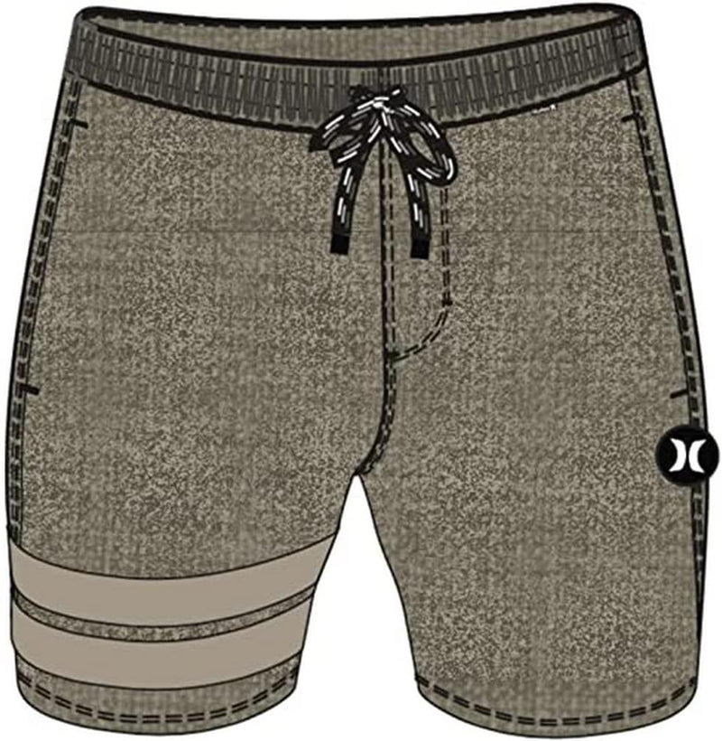 Hurley Herren Blockparty Volley Board-Shorts L Olivgrün, L Olivgrün