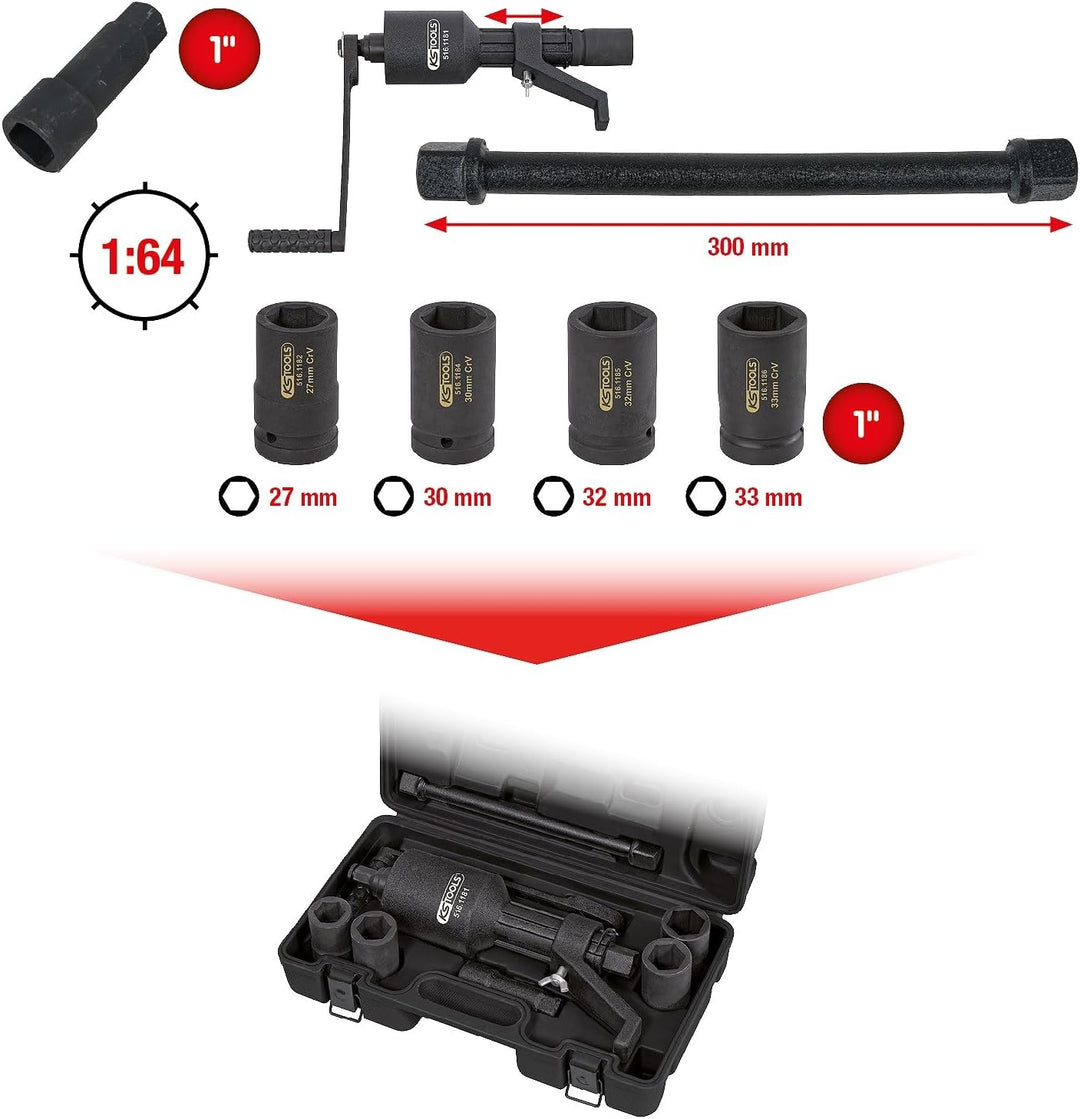 KS Tools 516.1180 Kraftvervielfältiger, 7-tlg.