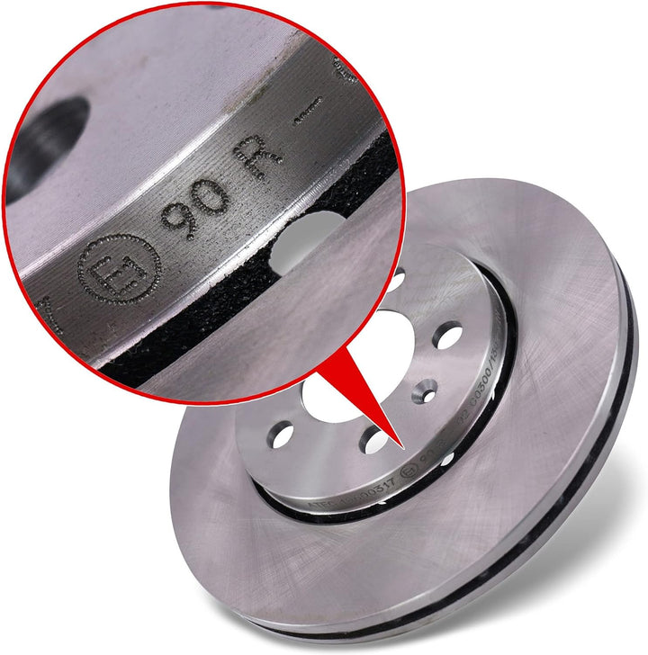 Bremsenset Vorderachse inkl. Bremsscheiben Belüftet Ø 256 mm + Bremsbeläge Vorne