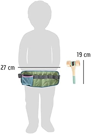 small foot Werkzeuggürtel "Nordic" aus Holz, mit Holzwerkzeugen für Kinder, mit verstellbarem Gurt,