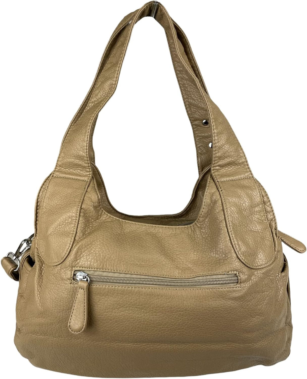 kennydoo Damen Handtasche/viele Fächer/Schulter-Trageriemen/modern & sportlich / AK11282- Beige, Bei
