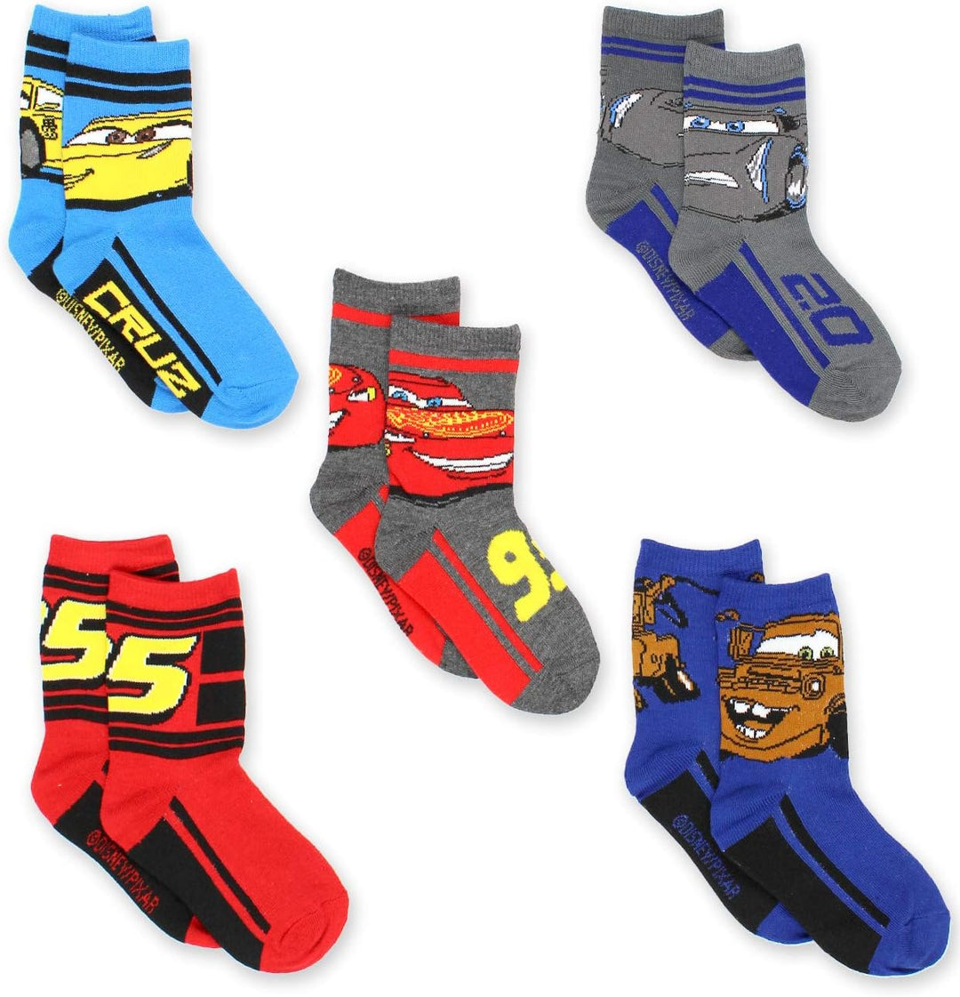 Disney Cars Boys Toddler Multi Pack Socks Set