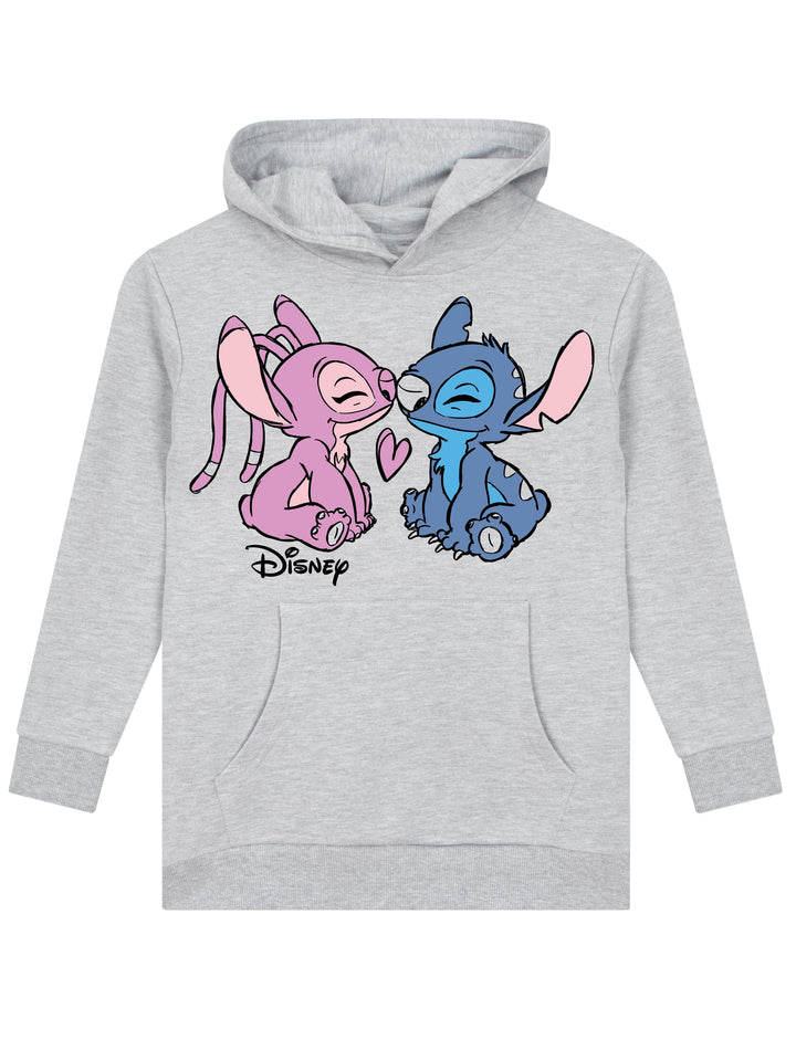 Disney Stitch Pullover Mädchen | Stitch Und Angel Sweatshirt Mädchen | Pullover Für Mädchen 116 Hood