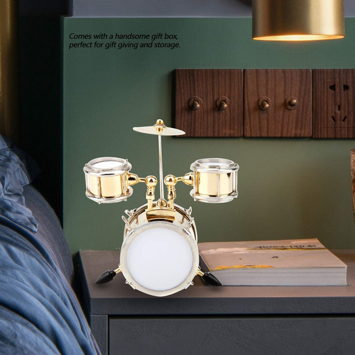 Miniatur-Musikinstrument-Modell, Nachbildung, Schlagzeug, Ornament, Schlagzeuger, Wohnkultur mit Box