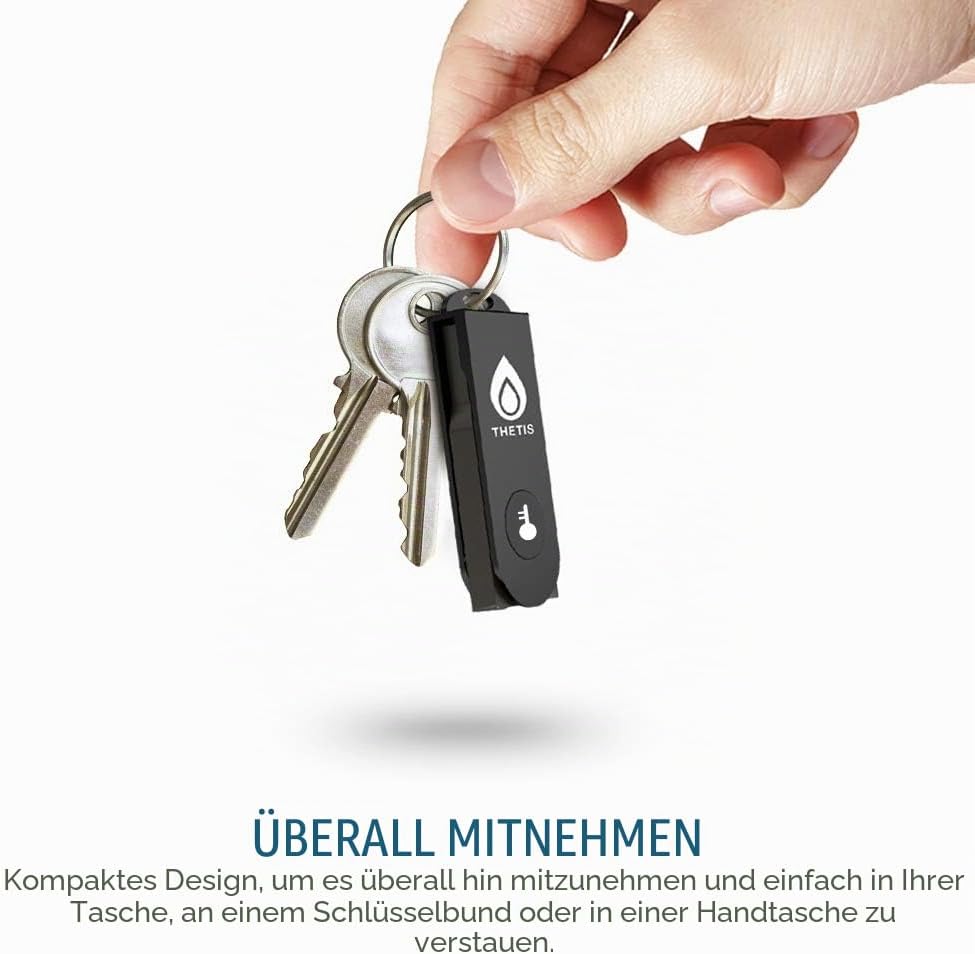 FIDO2 Security Key, Thetis Sicherheitsschlüssel [Faltbares] Zwei-Faktor-Authentifizierung USB (Typ A