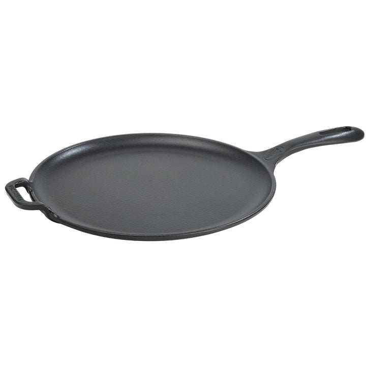 VICTORIA Grillpfanne Emaillierte Gusseisen Comal Pizza-Pfanne 30cm, Omeletts, Induktion, Feuer, Gril