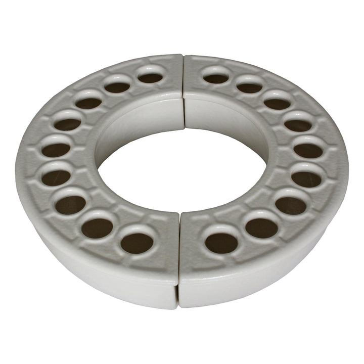 Luftbefeuchter Halbkreis 2er Set Quarz-Weiss 2 Stück Quarz-weiss, 2 Stück Quarz-weiss