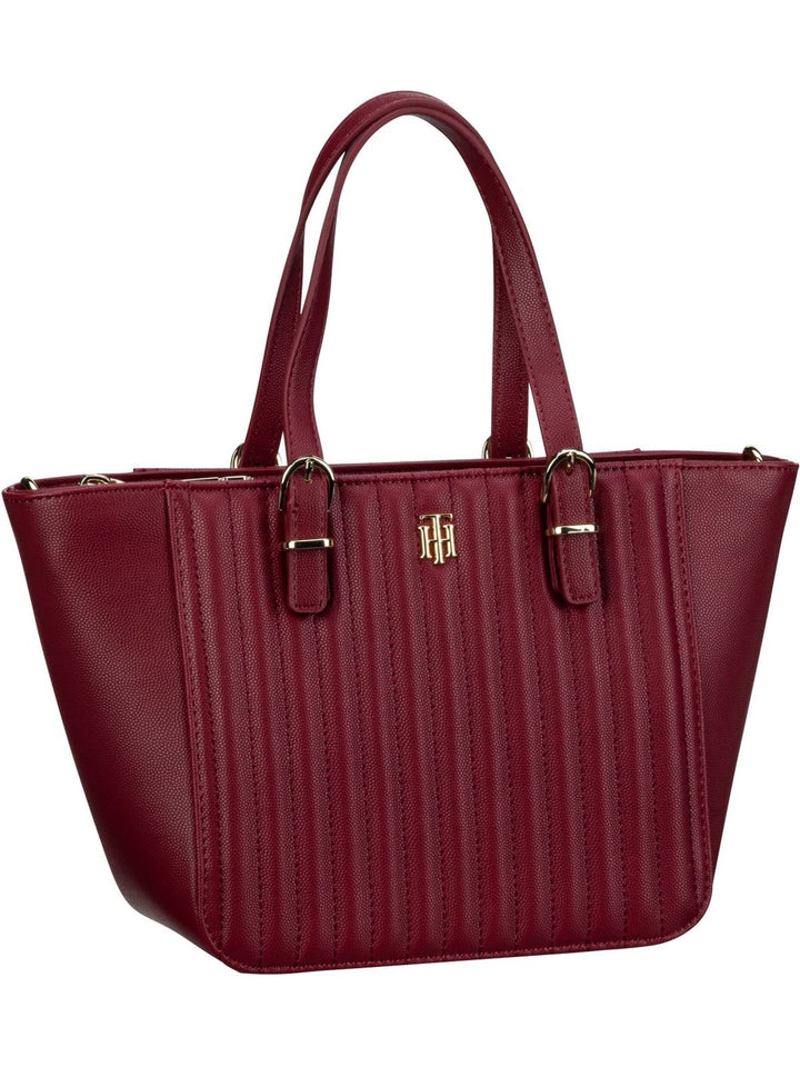 Tommy Hilfiger Handtasche TH Timeless Small Tote Quilted FA22 Rouge, Rouge