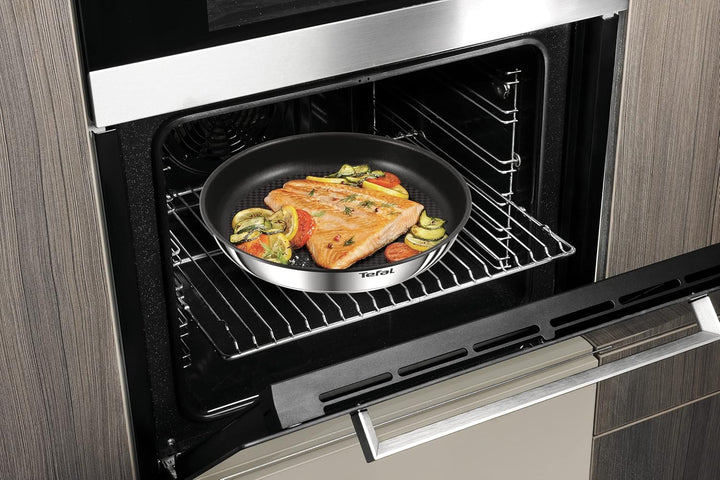 Tefal Ingenio Emotion Induktions-Bratpfannen-Set, antihaftbeschichtet, Edelstahl, 4-teilig, L897S474