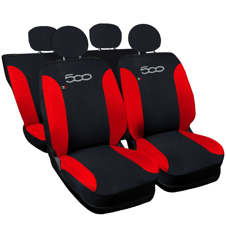 Lupex Shop 500_Hybrid - Autositzbezüge kompatibel 500 Hybrid 2021 | Set Sitzbezüge vorne und hinten