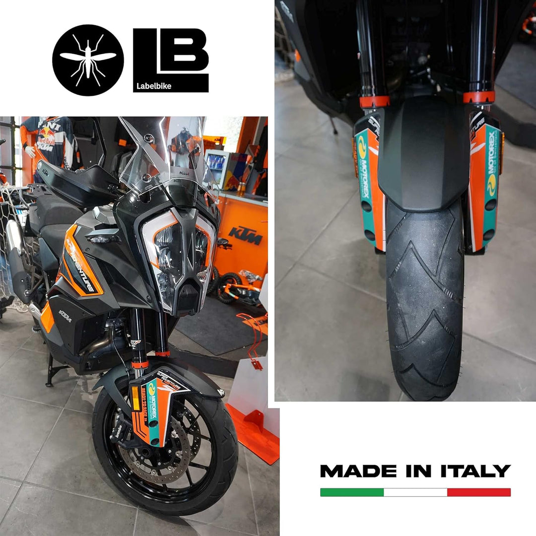 labelbike - 3D Aufkleber für Motorrad-Slider Protectors kompatibel mit KTM 1290 Super Adventure S 20