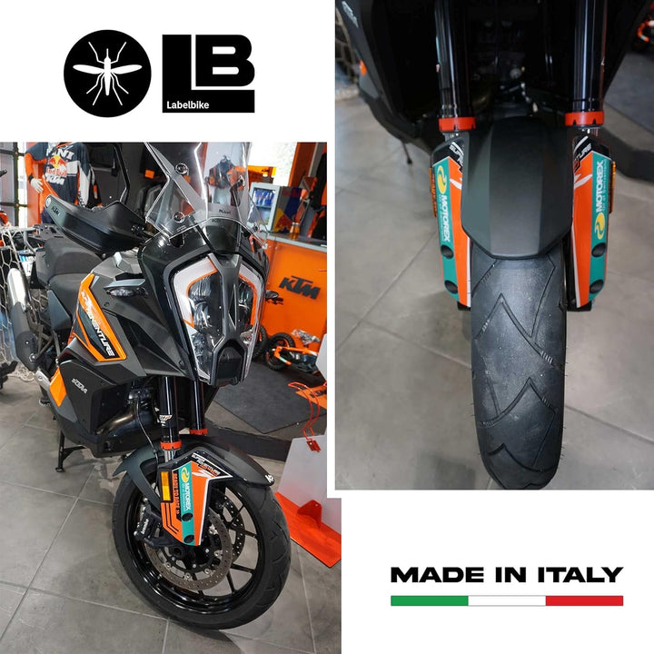 labelbike - 3D Aufkleber für Motorrad-Slider Protectors kompatibel mit KTM 1290 Super Adventure S 20