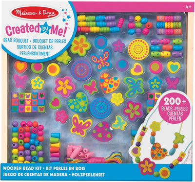 Melissa & Doug Bastelset Mädchen & Jungen | Armbänder & Ketten basteln Mädchen | Perlen zum Auffädel