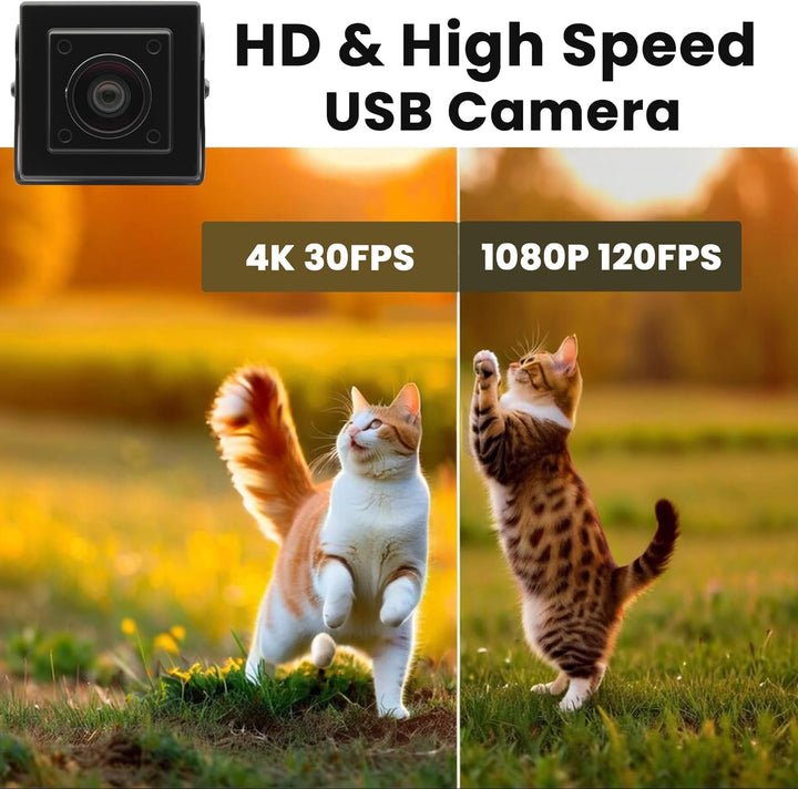 SVPRO 1080P 120fps USB Hochgeschwindigkeitskamera M12 Weitwinkel 12MP USB Kamera 4K 30fps 3D Drucker