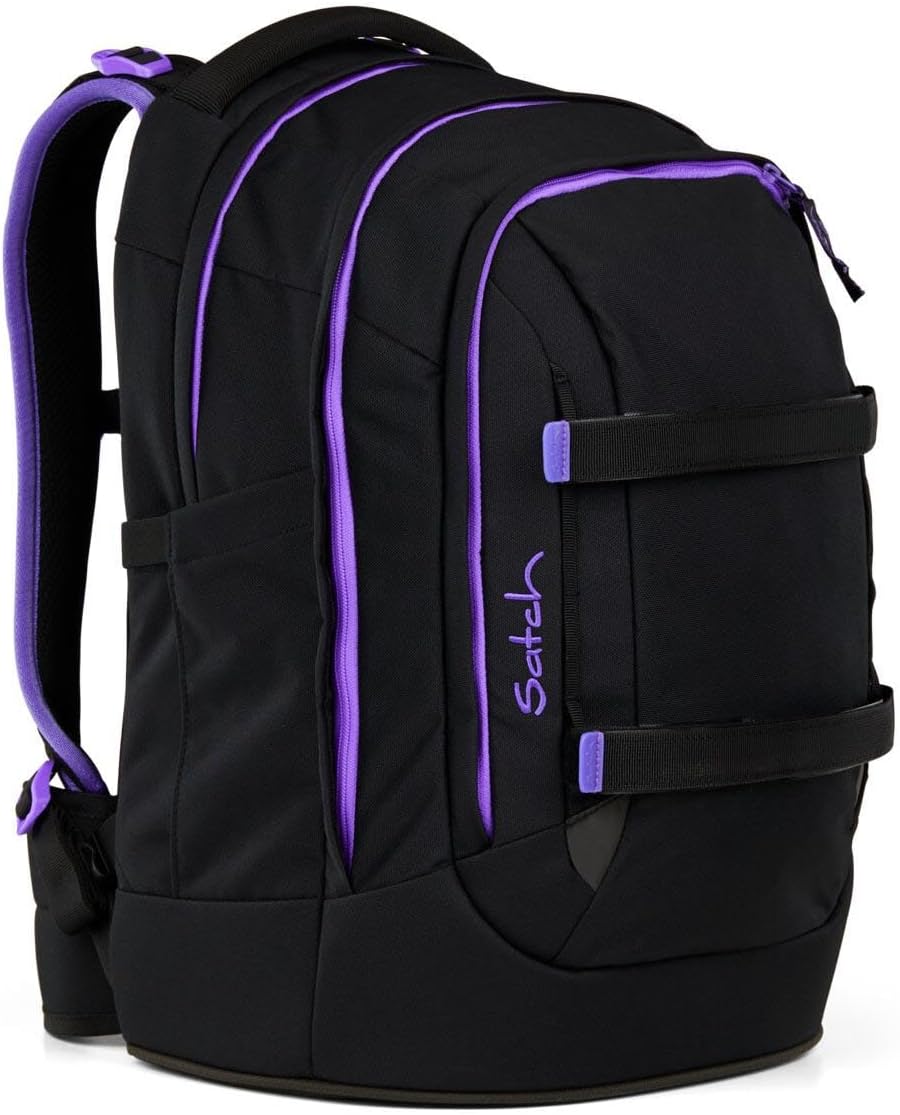 Satch Pack Schulrucksack Set 2tlg. inkl. Pencil Slider (Purple Phantom), Purple Phantom