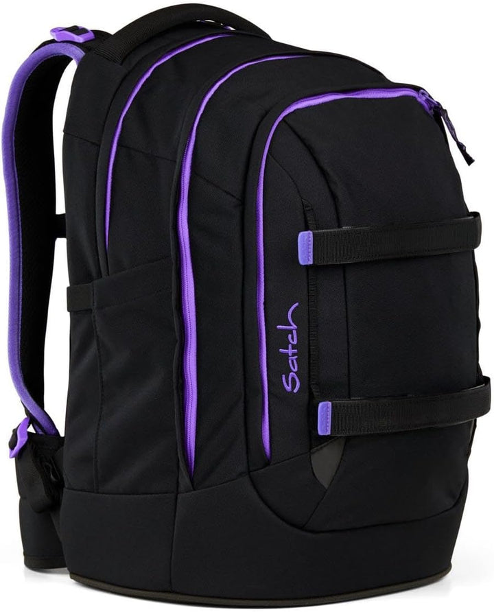 Satch Pack Schulrucksack Set 2tlg. inkl. Pencil Slider (Purple Phantom), Purple Phantom