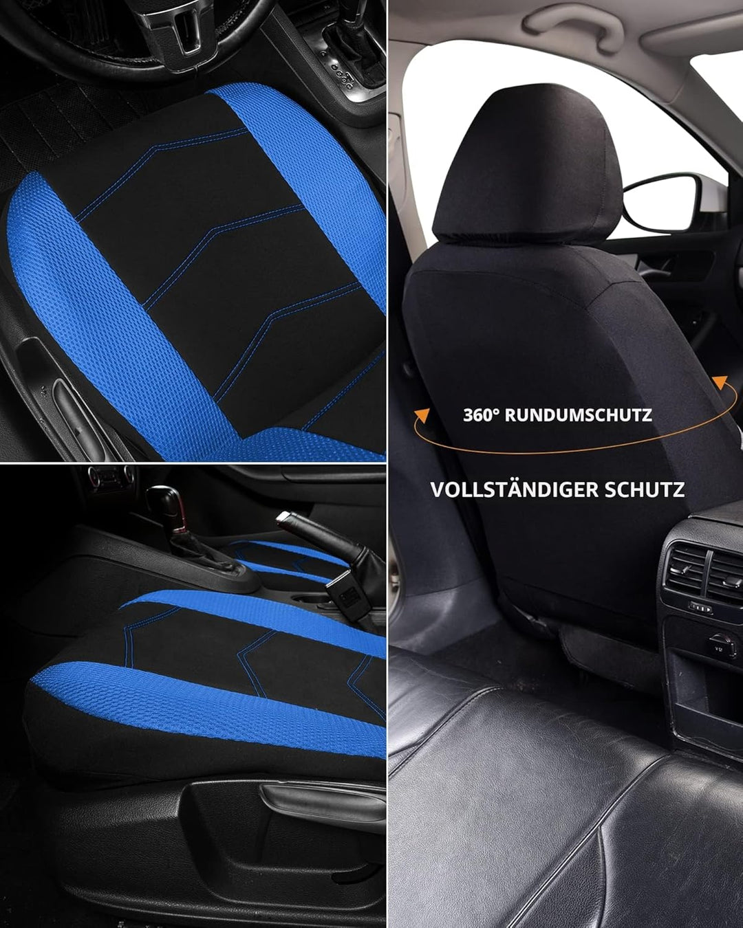 TOYOUN Universal Autositzbezüge für Vordersitze - Sitzbezüge Auto Atmungsaktiv Sitzschoner Auto - Sc