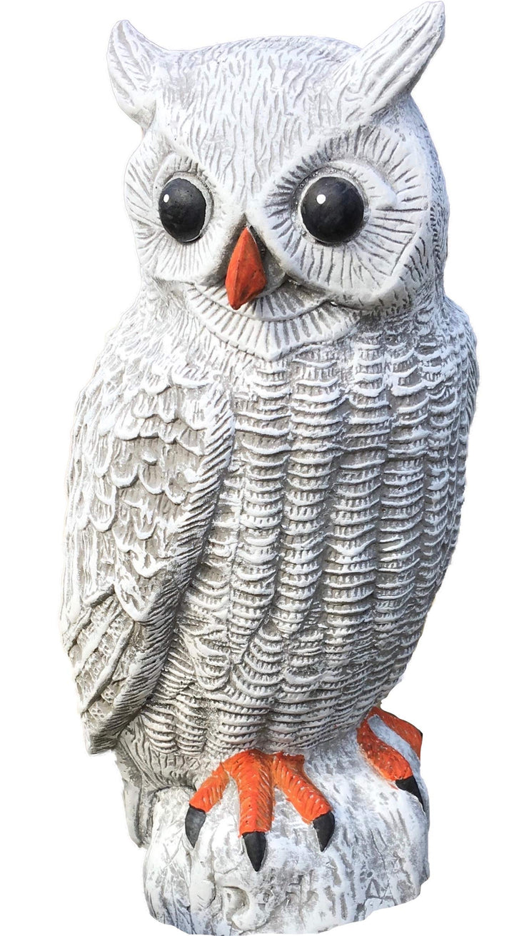 stoneandstyle Steinfigur Uhu Kauz Eule, Frost- und wetterfest bis -30°C, massiver Steinguss
