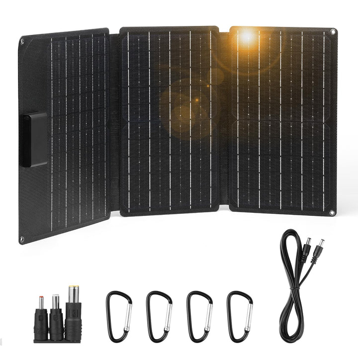 Raddy SP30 30W Solarpanel, faltbares tragbares Solar-Ladegerät, QC3.0 USB Port/Type-C/DC 18V Schnell
