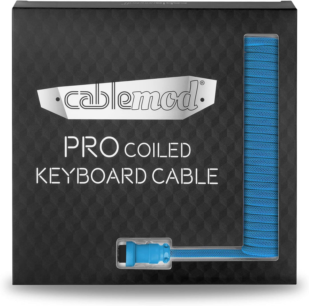 CableMod Pro Coiled Keyboard Cable - Spiralkabel für Tastatur Micro USB auf USB Typ A - Gaming Tasta
