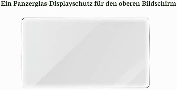 Displayschutzfolie für AYN-THOR Spielekonsole, gehärtetes Glas, Dual-Screen, vollständige Abdeckung,