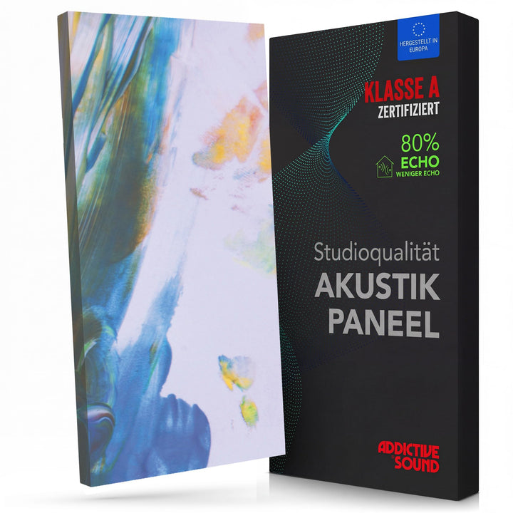 Addictive Sound Schalldämmung Wand 100x50x6 cm mit Grafiken - Akustikpaneele Wand - Schallabsorber B