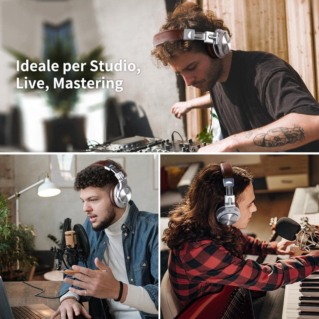 OneOdio Kopfhörer Over Ear, DJ Kopfhörer mit Kabel, Professionell Geschlossener Studio HiFi Kopfhöre