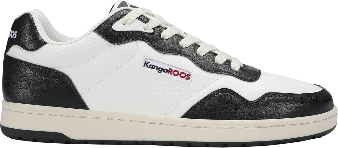 KangaROOS Unisex K-slam One Sneaker 38 EU White Jet Black, 38 EU White Jet Black