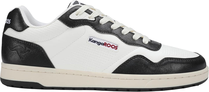 KangaROOS Unisex K-slam One Sneaker 38 EU White Jet Black, 38 EU White Jet Black
