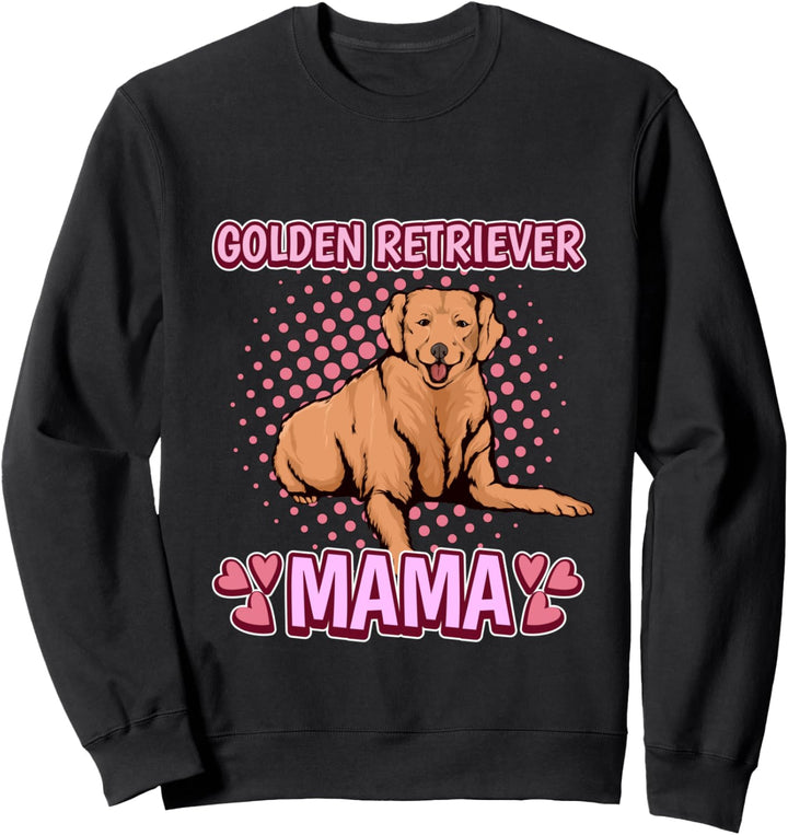 Damen Golden Retriever Mama Muttertag Golden Retriever Sweatshirt