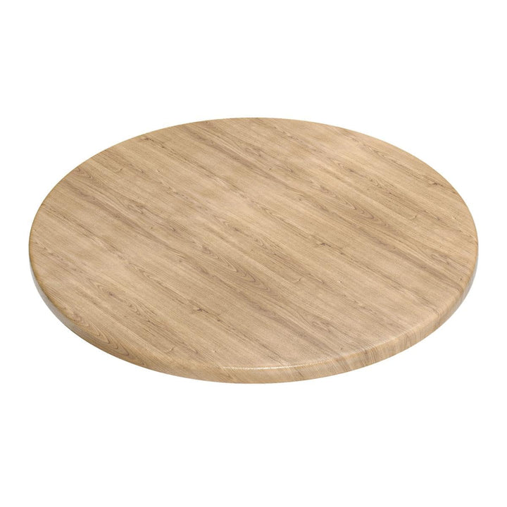 GGMMÖBEL WERZA | Werzalit Tischplatte | Eiche | Ø 60 cm | Topalit Gartentischplatte | Perfekt für kl