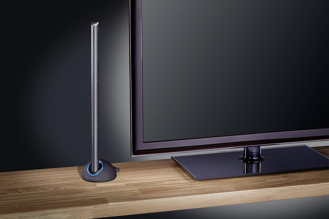 Oehlbach Scope Max - Aktive DVB-T2 HD Stabantenne mit LTE-Filter- Digitale Zimmerantenne - regelbare