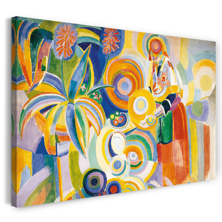 Leinwand (80x60cm): Robert Delaunay - Portugiesische Frau 80x60 cm, 80x60 cm