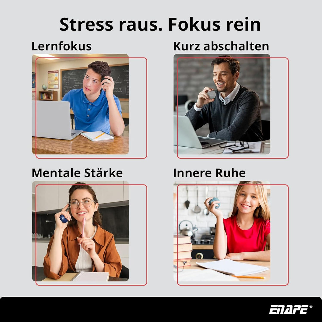 2er Set Anti-Stressbälle für Erwachsene – Handtrainer mit 2 Widerständen für Stressabbau, Fingertrai
