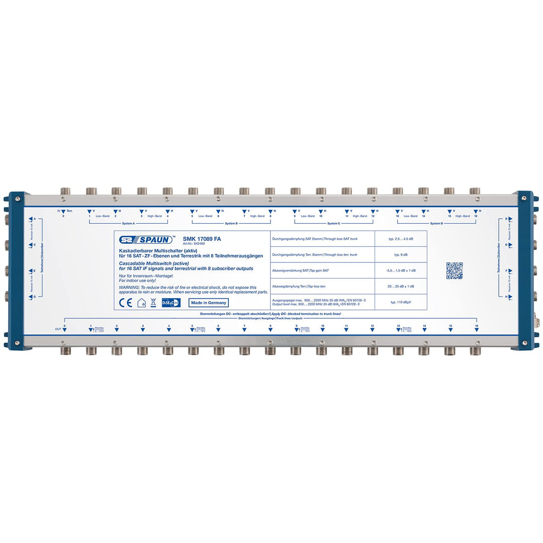 Spaun SMK 17089 FA Kaskadierbare Multischalter (Standard-Klasse, 8X Ausgänge)