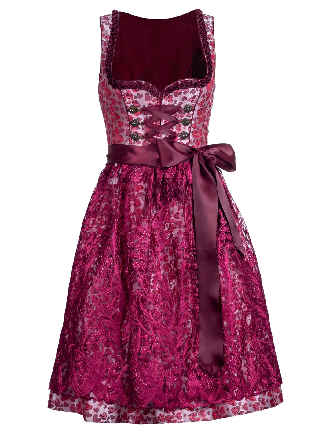 Dirndl Damen,Dirndl Schuhe Damen Elegante Kleid für Besondere Anlässe Trachtenkleid Damen Dirndl Mid