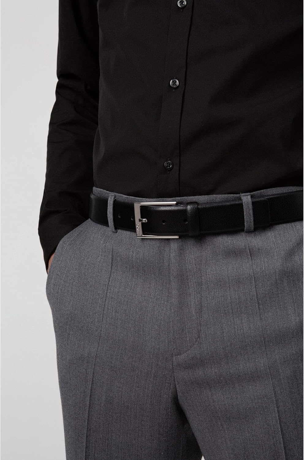 HUGO Gürtel Herren 80 Schwarz001, 80 Schwarz001