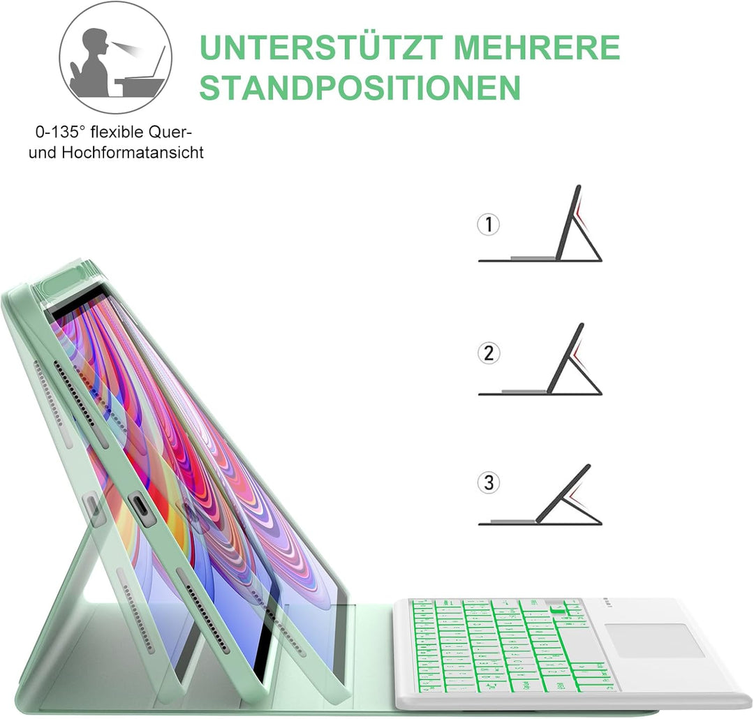 IVEOPPE Tastatur für Redmi Pad Pro 12.1 Con Touchpad, Hülle Tastatur für Redmi Pad Pro 2024, Bluetoo