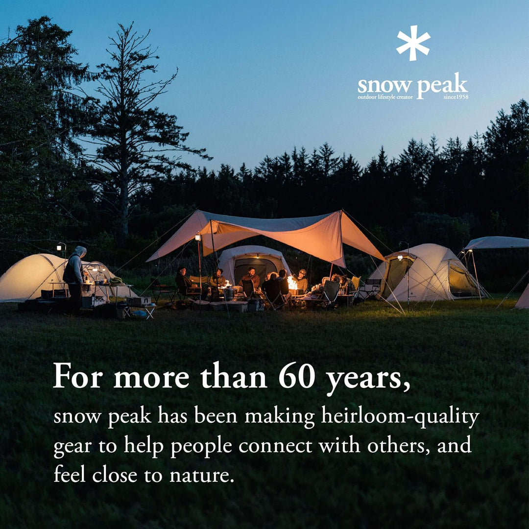 Snow Peak Faltbarer Camping-Kochbrenner, kompaktes Holzdesign, Isobutan-Kraftstoffkompatibilität, st