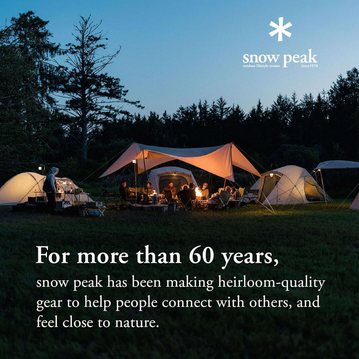Snow Peak Faltbarer Camping-Kochbrenner, kompaktes Holzdesign, Isobutan-Kraftstoffkompatibilität, st