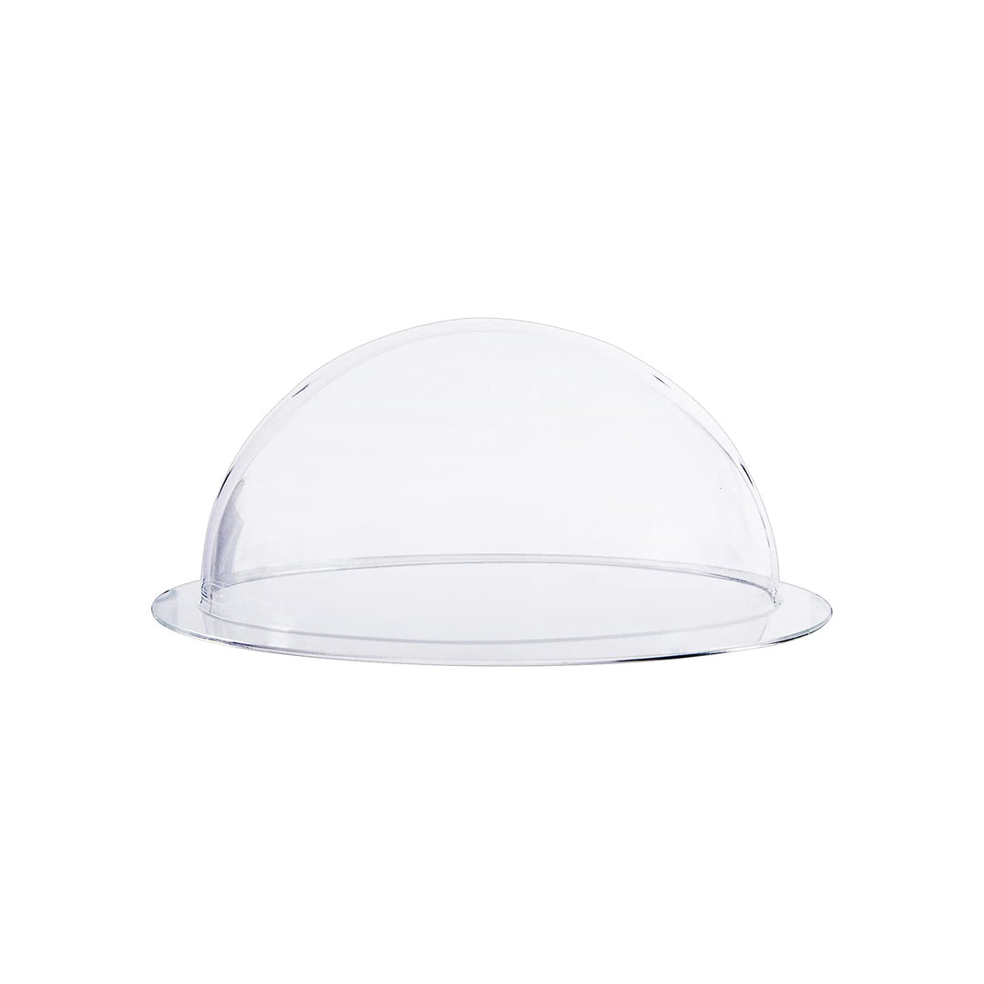 HMF 46720 Halbkugel aus Acryl mit Krempe, DIY Acrylhaube | Ø 20 cm | Transparent 200 mm, 200 mm
