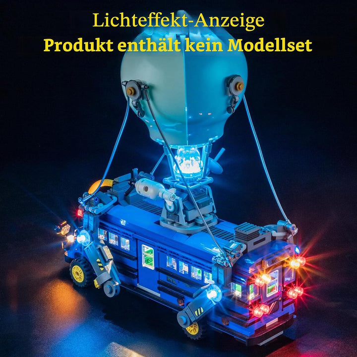 GEAMENT LED Licht-Set Kompatibel mit Lego Schlachtenbus (Battle Bus) Fortnite 77073 Bausteine Modell