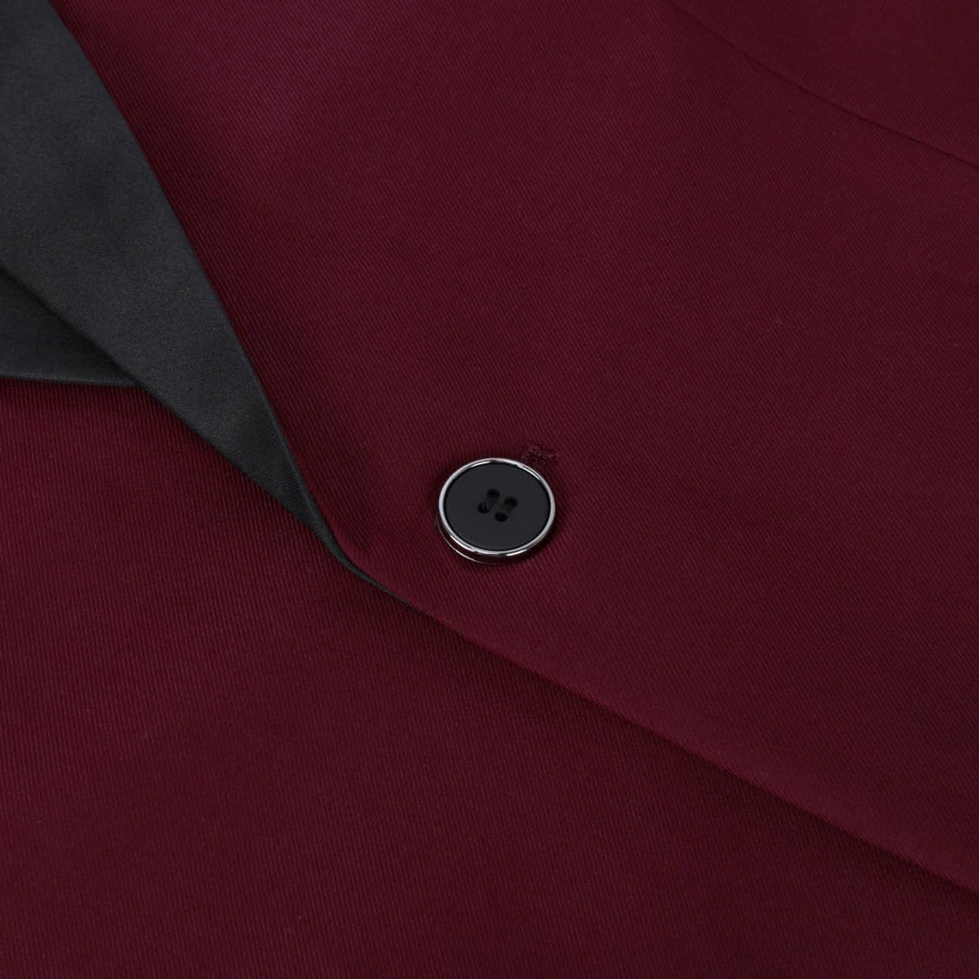 YOUTHUP Anzug Herren Regular Fit 3 Teilig Anzüge Peak Lapel Morden Herrenanzug Business Hochzeit Smo