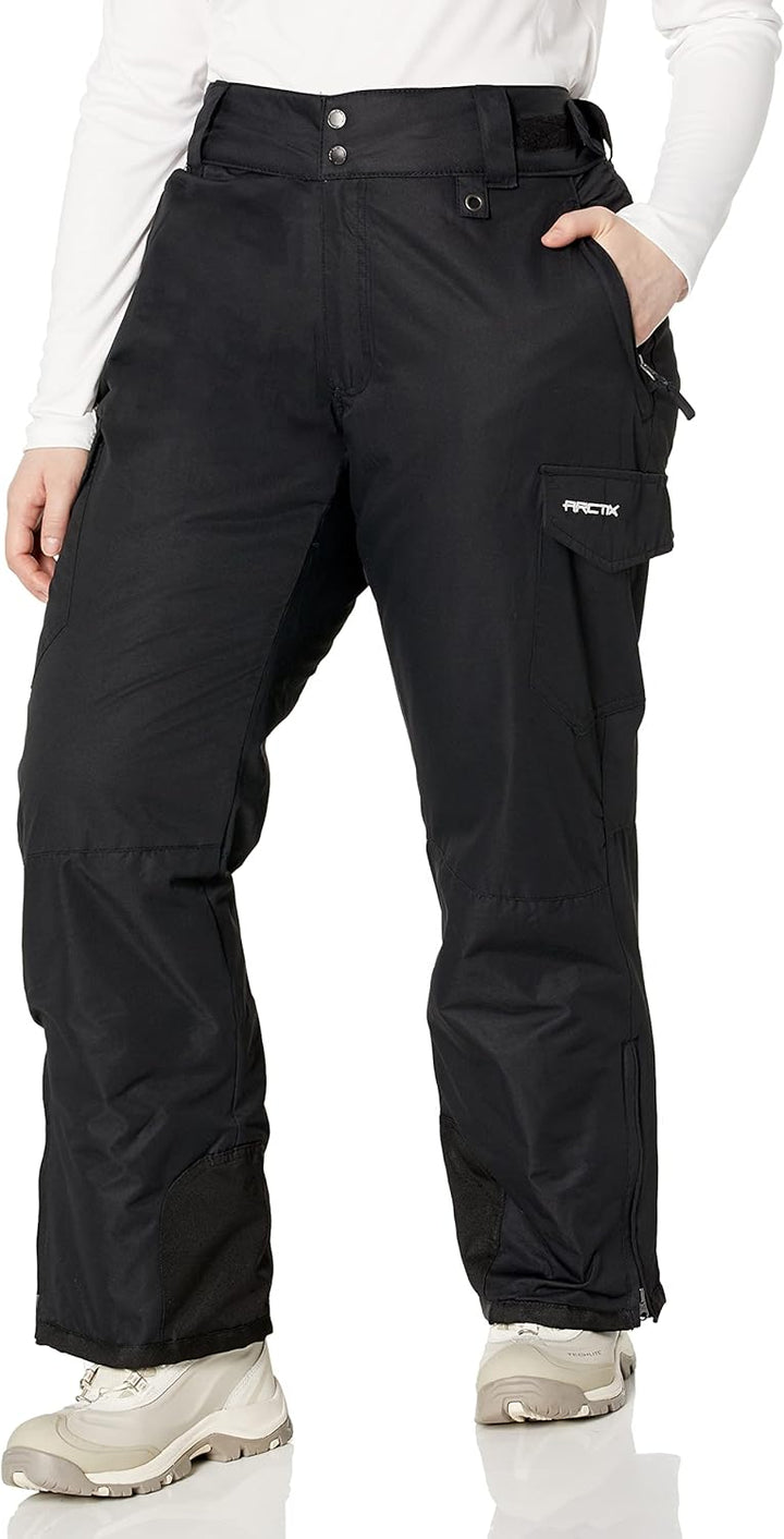 Arctix Damen Skihose Isolierte Cargo-Hose für Schneesport, S Schwarz, S Schwarz