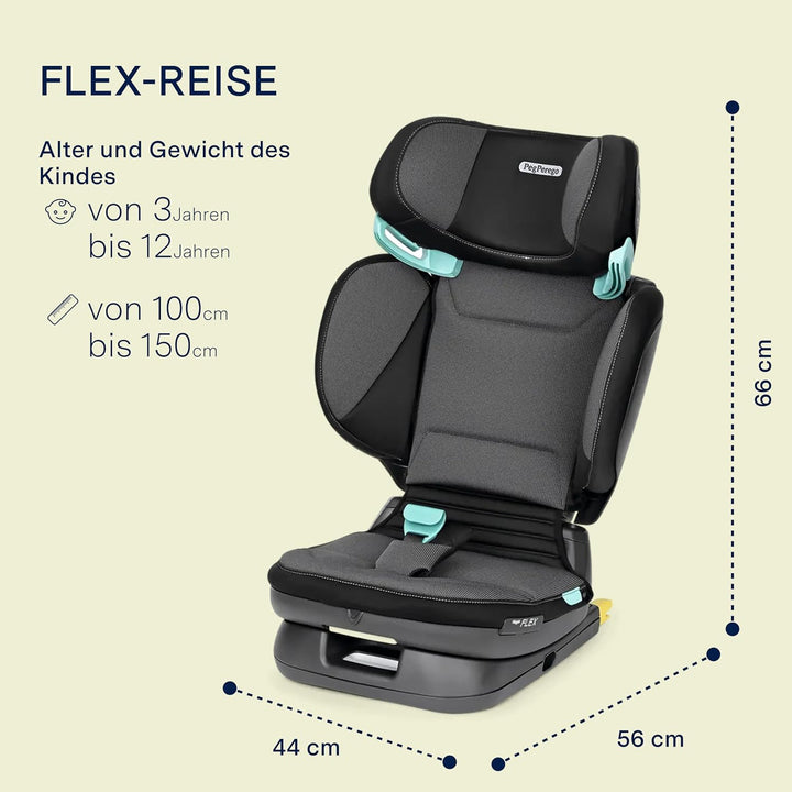 Peg Perego Viaggio Flex Autositz ISOFIX mit fortschrittlicher Technologie, verstellbar, klappbar, ve