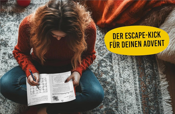 Escape Room Adventskalender für Erwachsene: 24-Tage-Challenge mit spannenden Rätseln zum Lösen bis W